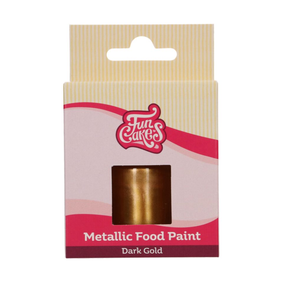 FunCakes Metallic Food Paint Dark Gold 30 ml