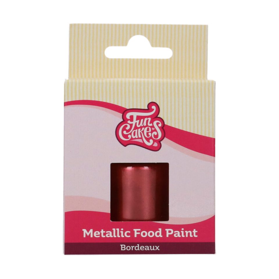 FunCakes Metallic Food Paint Bordeaux 30 ml