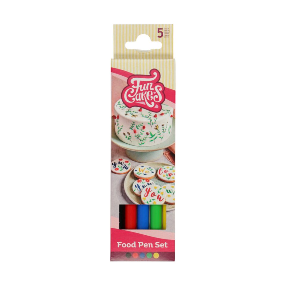 FunCakes Food Pen Primary set van 5
