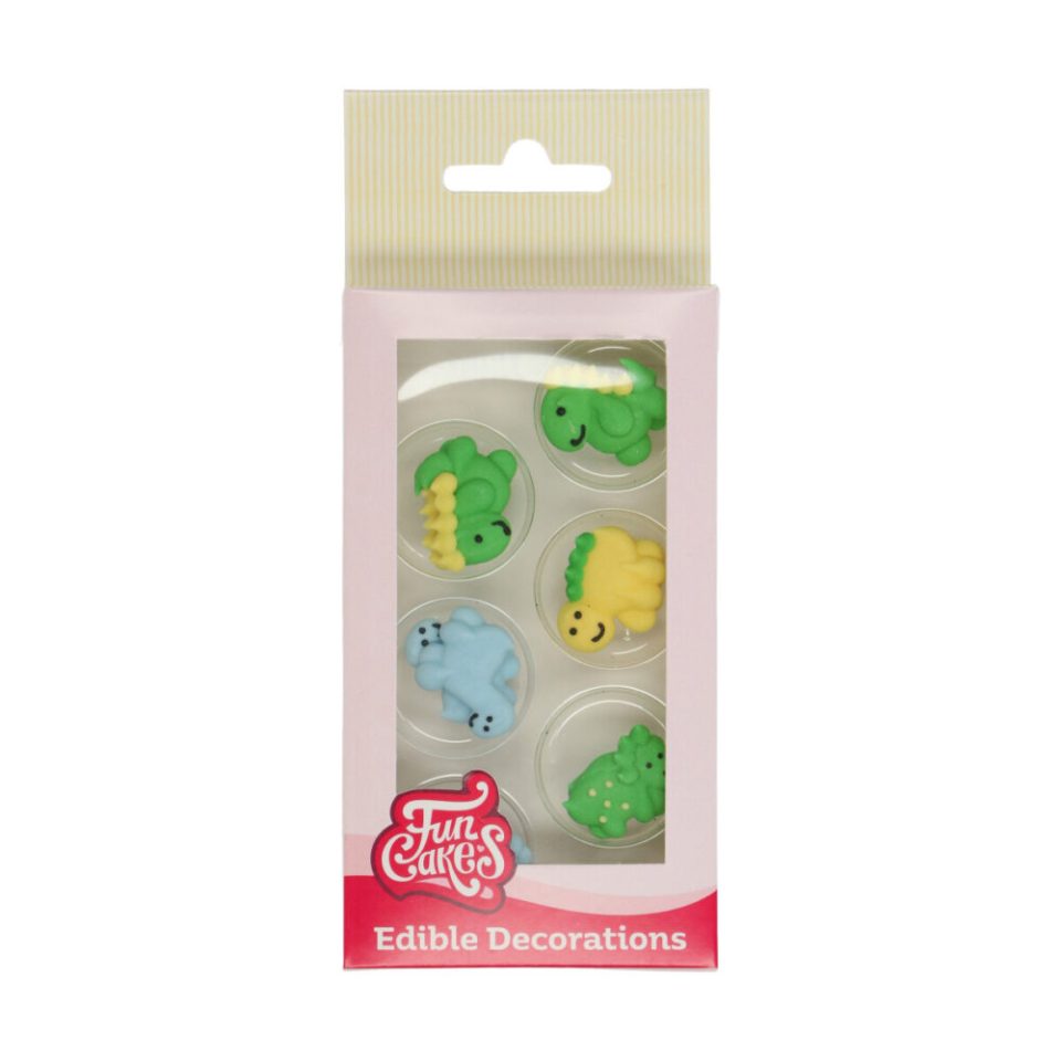 FunCakes suikerdecoraties Dino set van 12