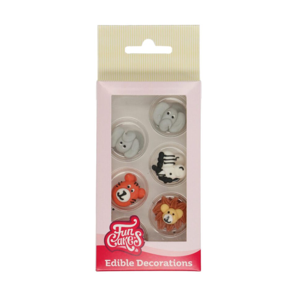 FunCakes suikerdecoraties Safari Animals set van 12