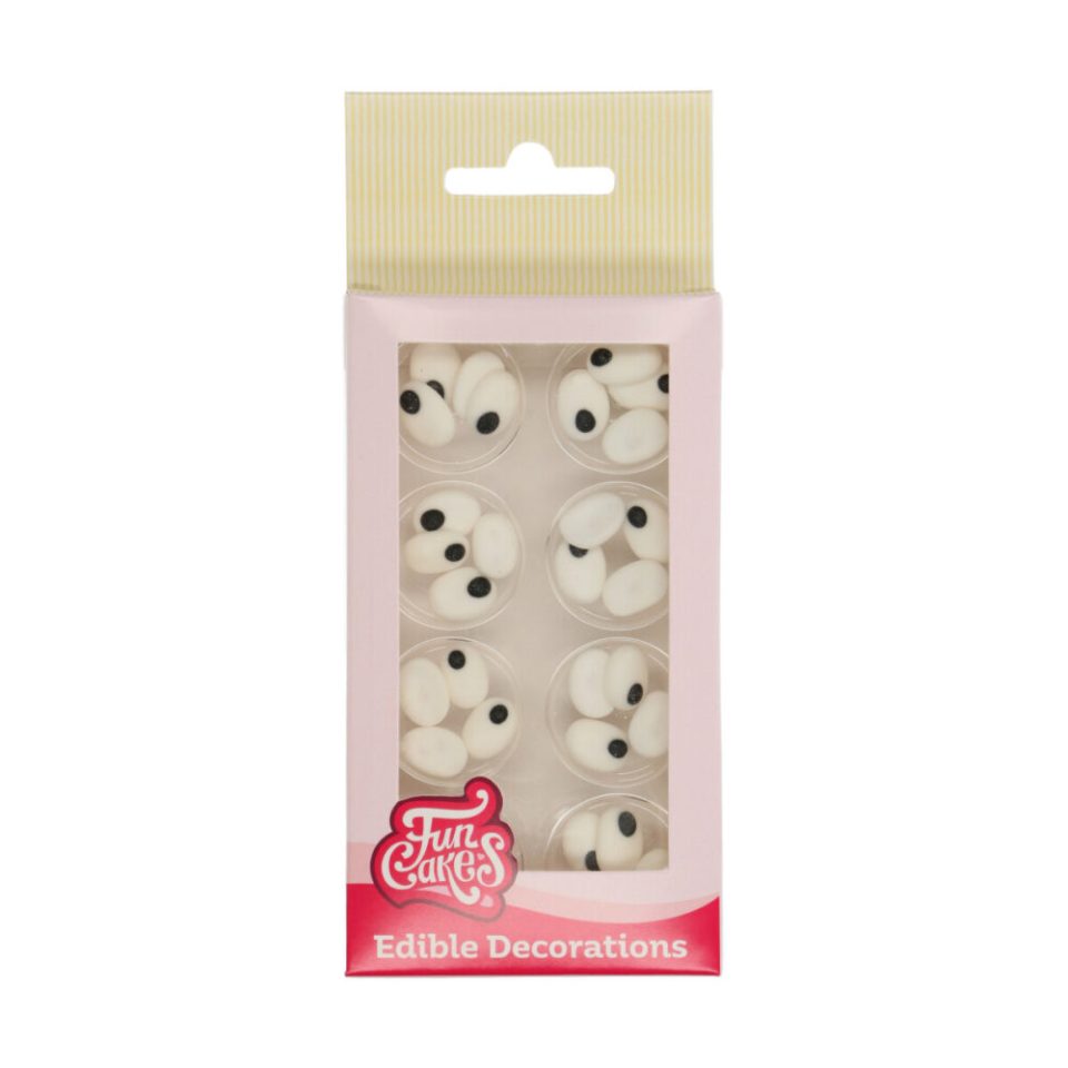 FunCakes suikerdecoraties Eyes Oval 32 stuks