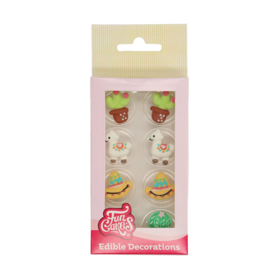 FunCakes suikerdecoraties Alpaca set van 8