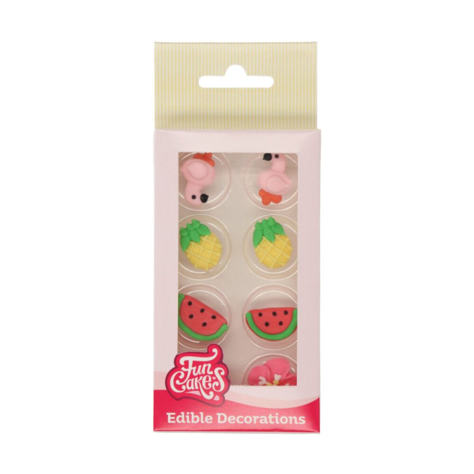 FunCakes suikerdecoraties Tropical set van 8