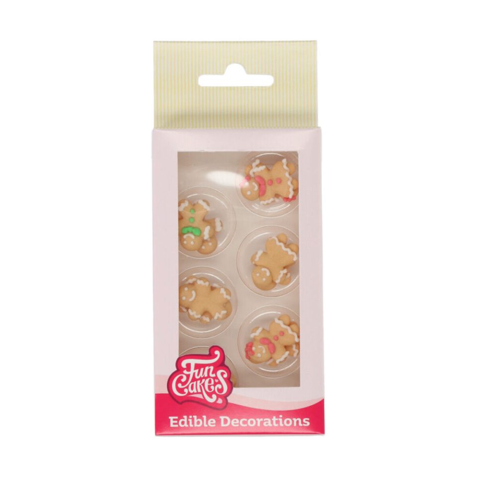 FunCakes suikerdecoraties Gingerbread set van 12