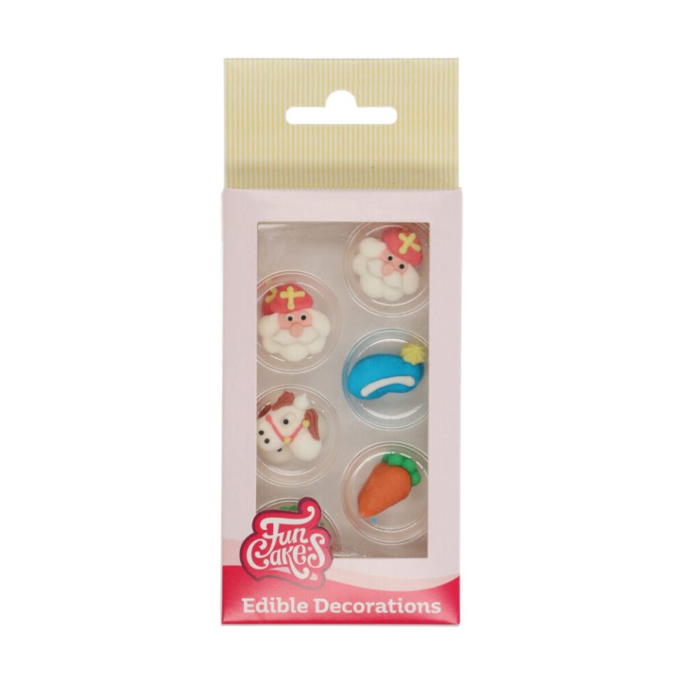 FunCakes suikerdecoraties Sinterklaas set van 12