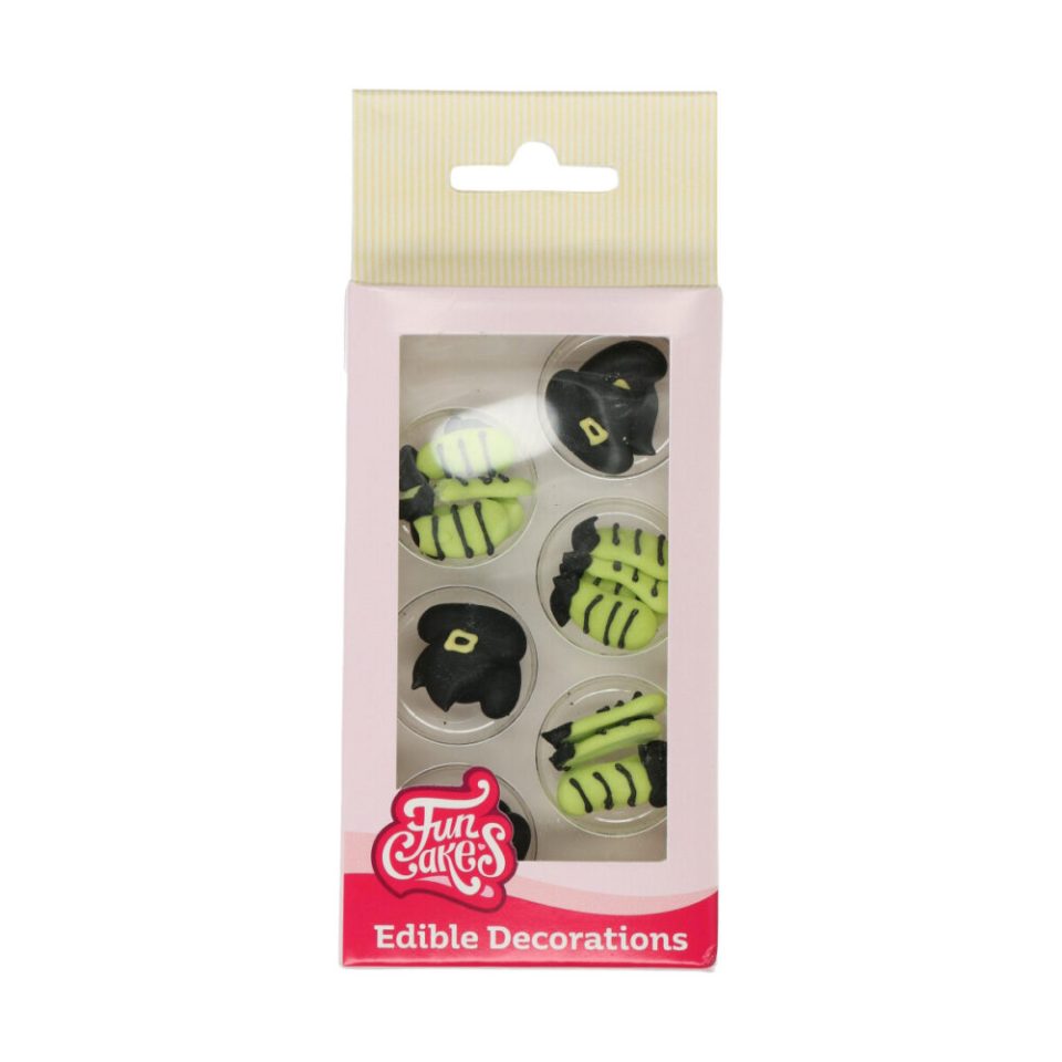 FunCakes Sugar Decoration Witch Hat & Leg set van 18