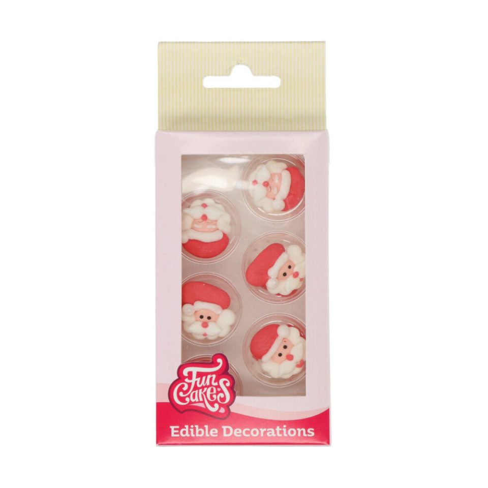 FunCakes suikerdecoraties Santa Claus set van 12