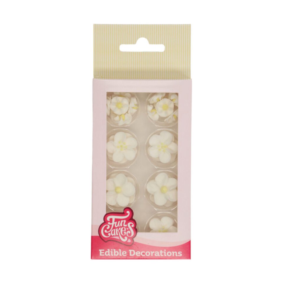 FunCakes suikerdecoraties Blossom Mix White/Yellow set van 32