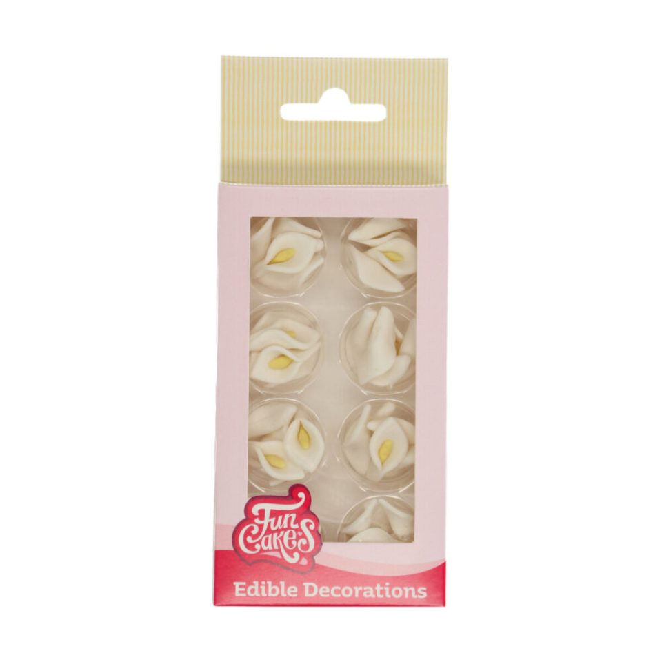FunCakes suikerdecoraties White Calla 24 stuks