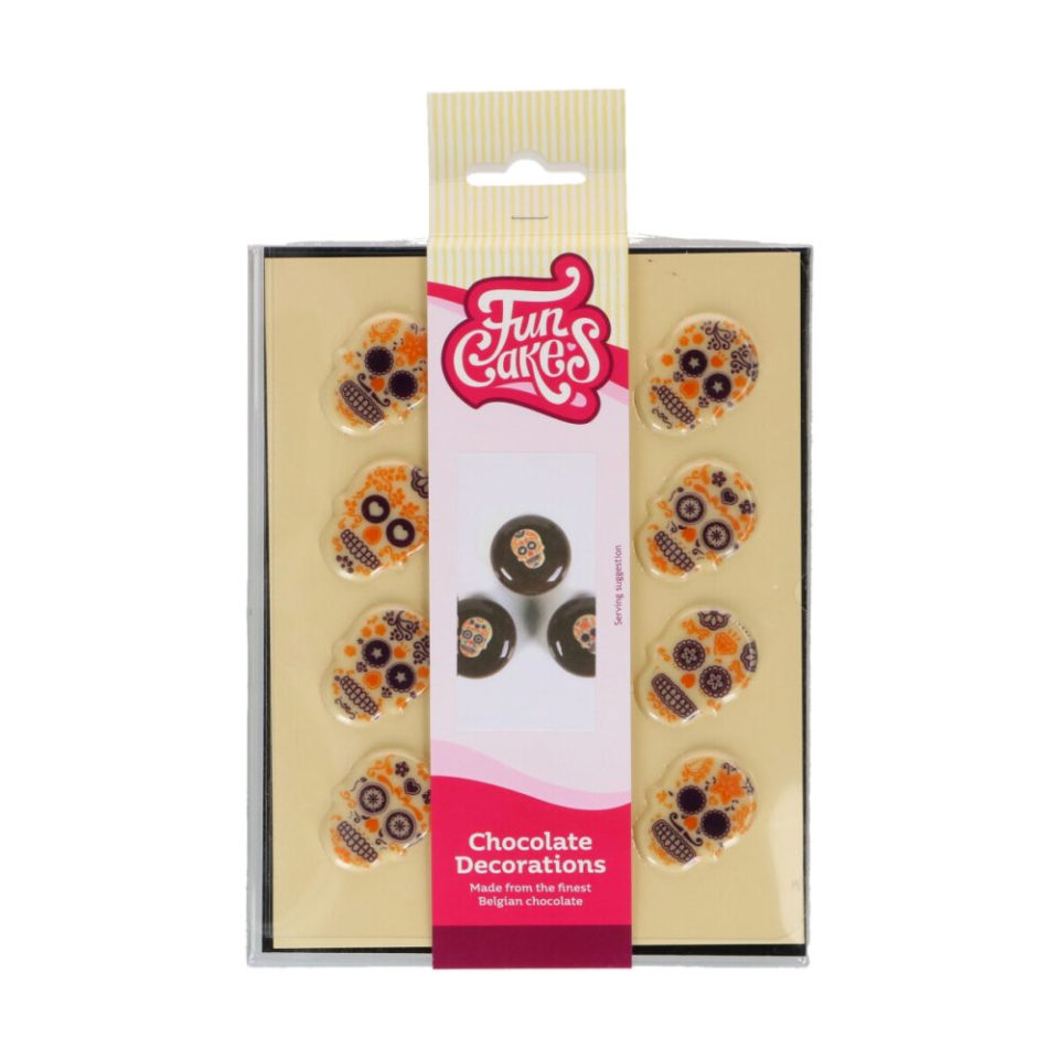 FunCakes Chocolate Decorations Day Of The Dead set van 12