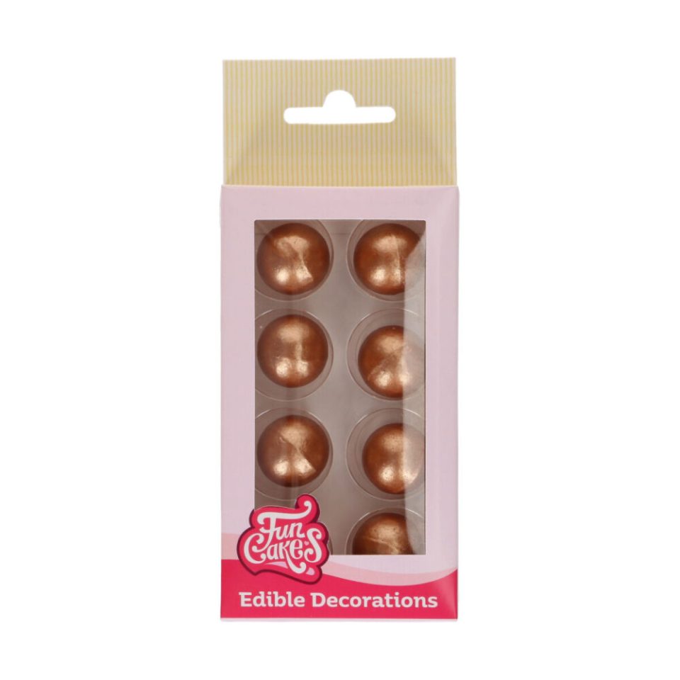 FunCakes Chocolate Balls Bronze set van 8