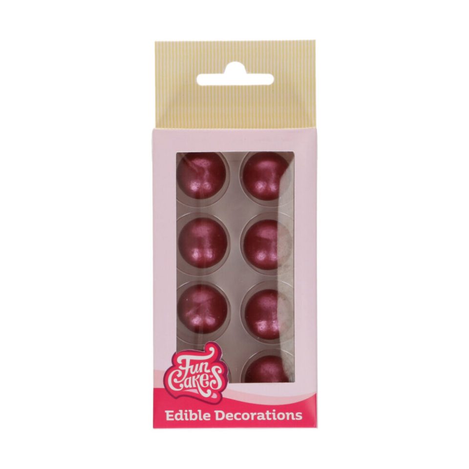 FunCakes Chocolate Balls Red set van 8