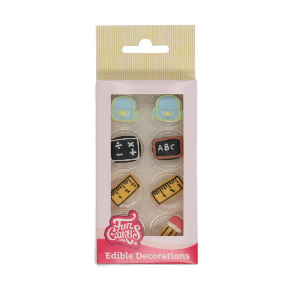 FunCakes suikerdecoraties Back To School set van 8