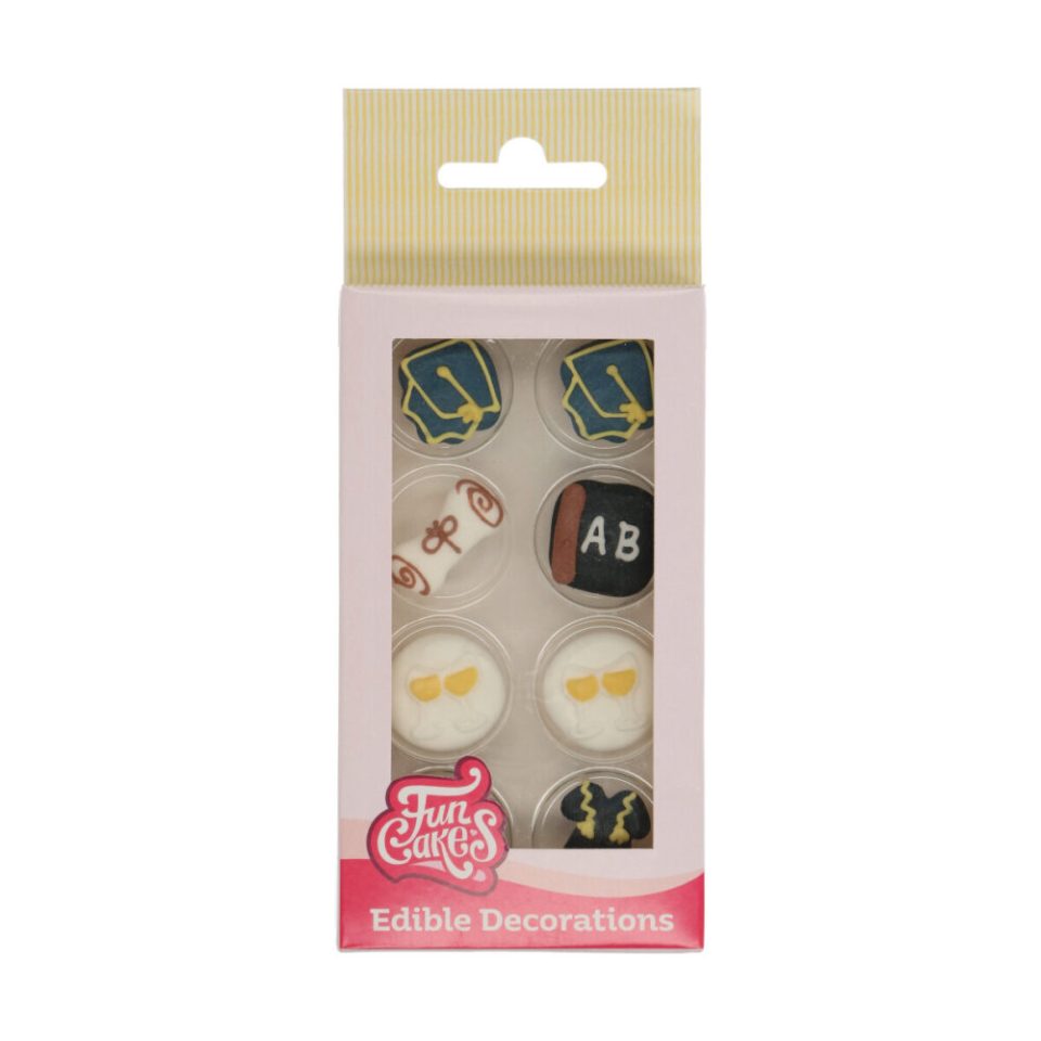 FunCakes suikerdecoraties Graduation set van 8
