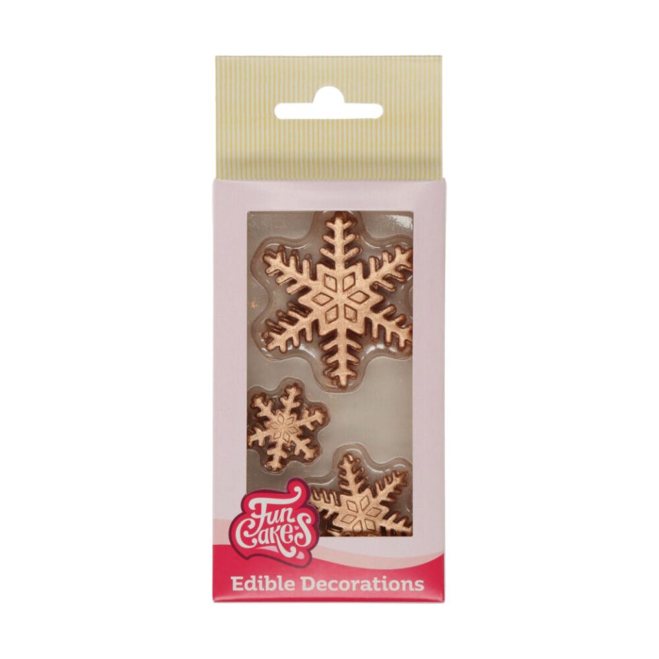 FunCakes Sugar Decoration Bronze Ice Crystal Mixed set van 12
