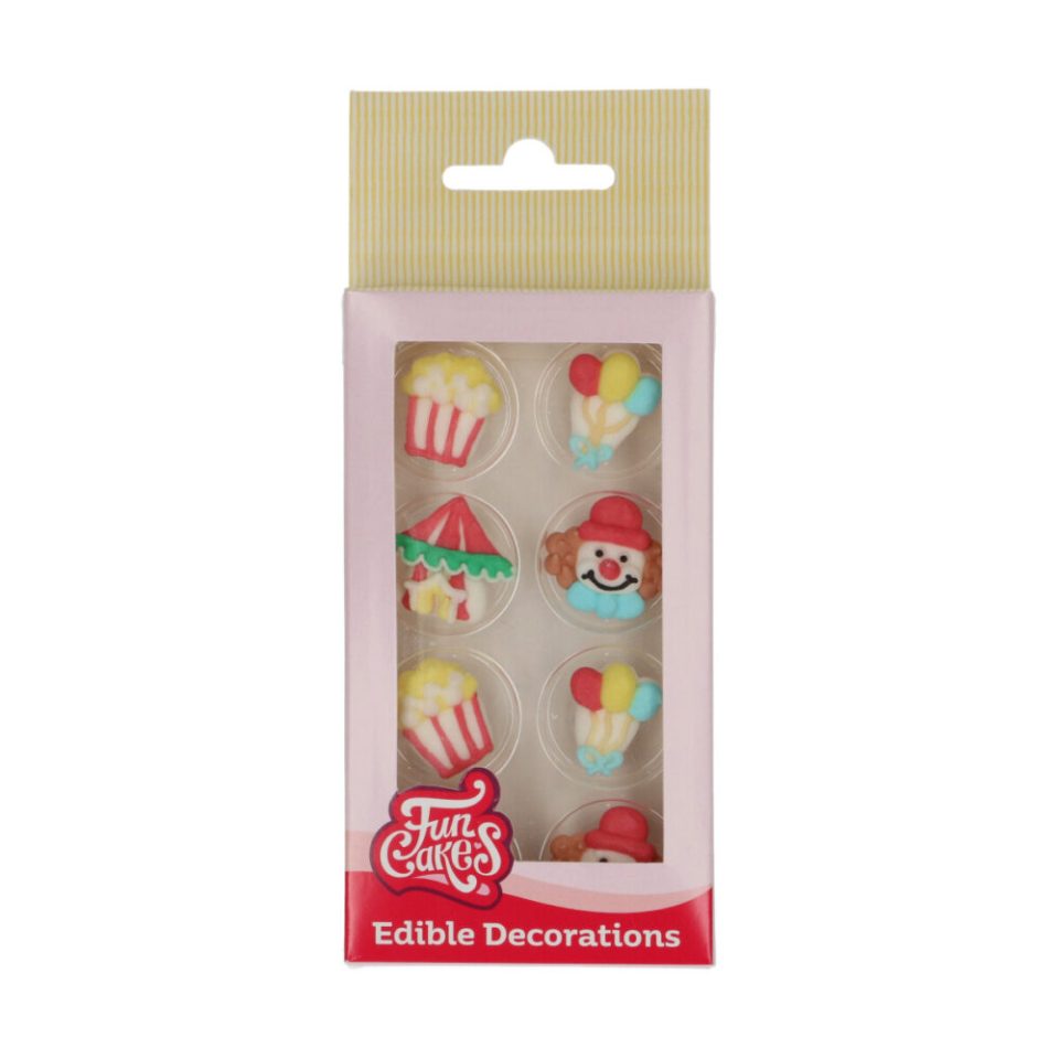 FunCakes suikerdecoraties Circus set van 8