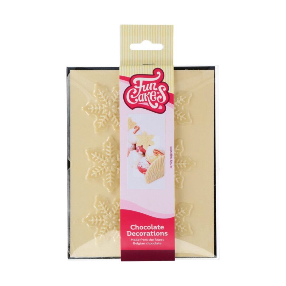 FunCakes Chocolate Decorations Snowflake 6 stuks