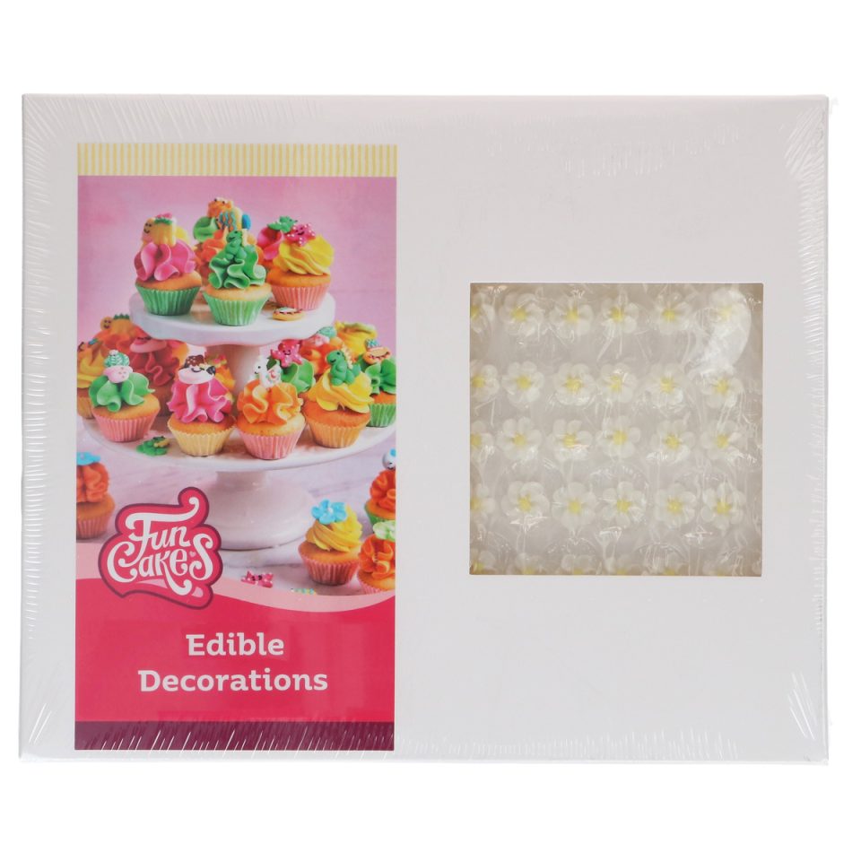 FunCakes suikerdecoraties Blossom Mix White/Yellow Bulk 492 stuks