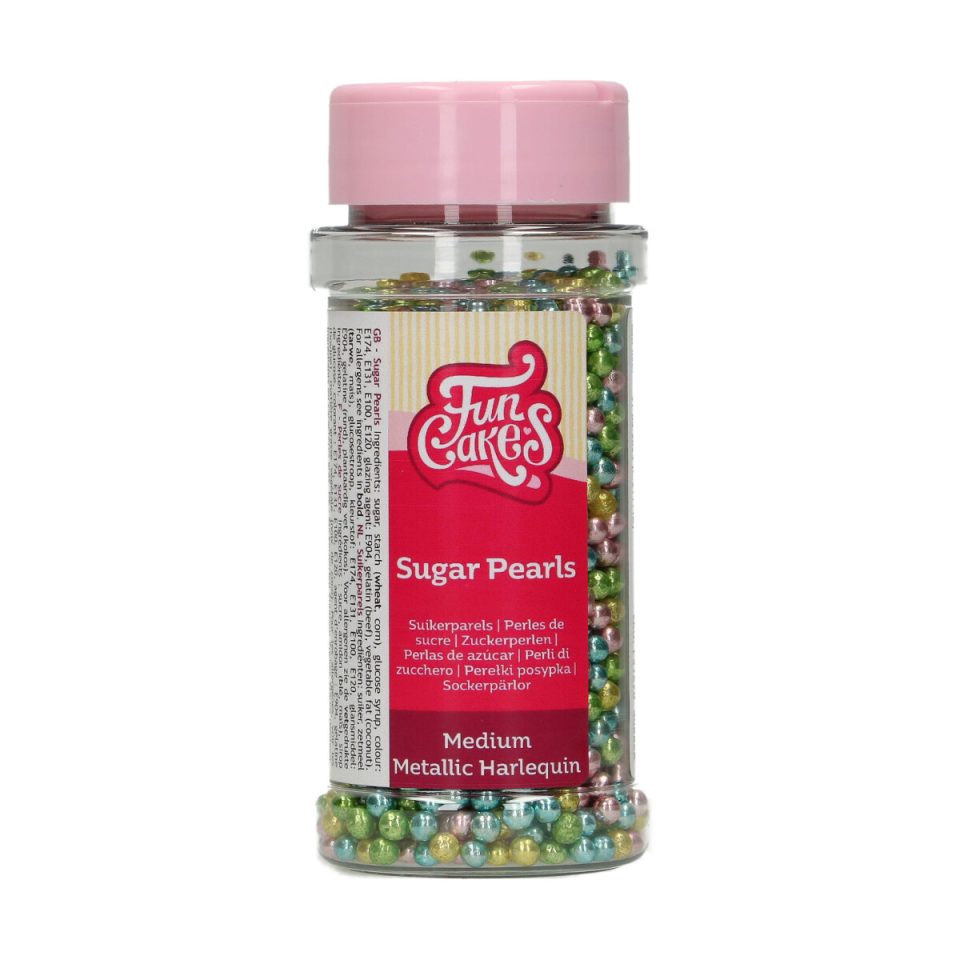 FunCakes suikerparels middel Metallic Harlequin 80 g