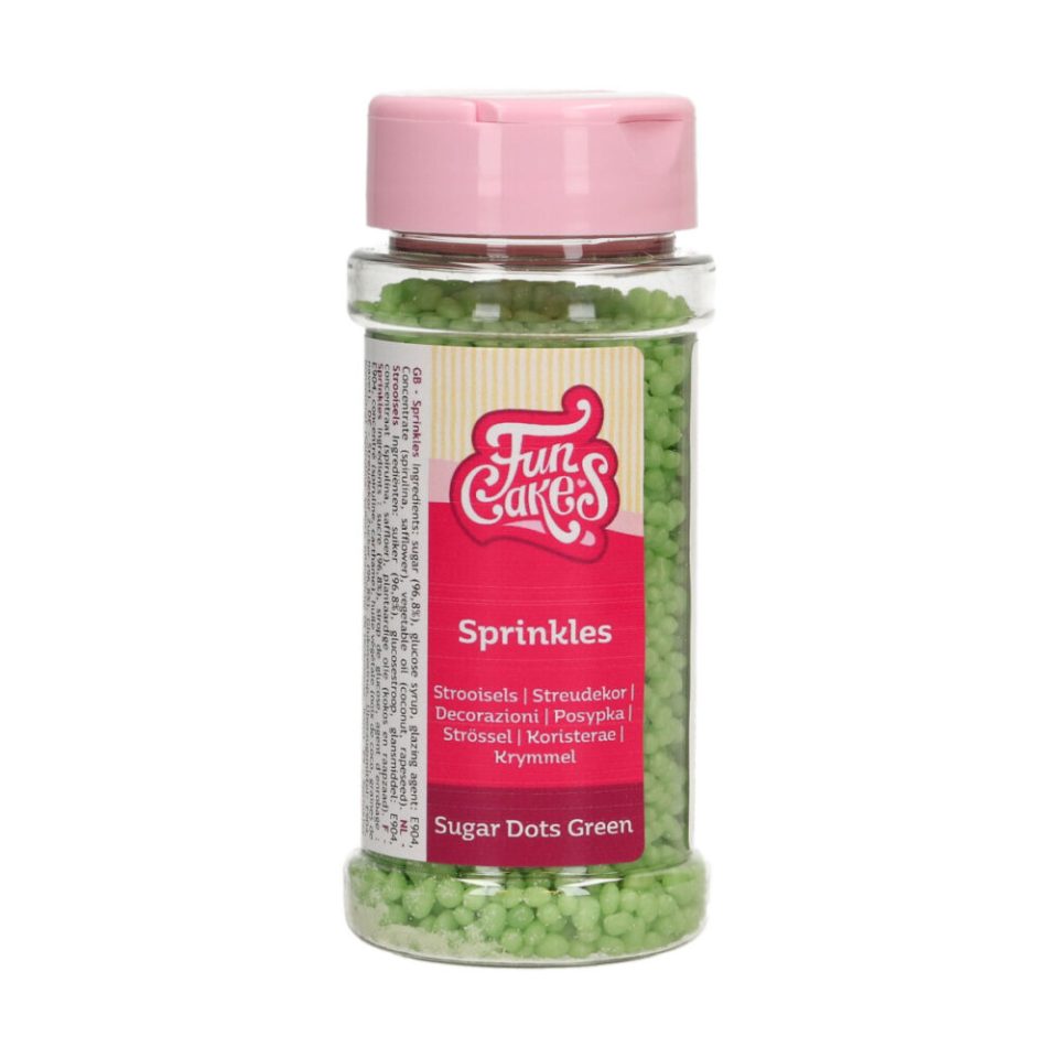 FunCakes Sugar Dots Green 80 g