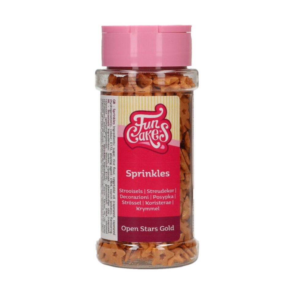 FunCakes Open Stars Gold 50 g