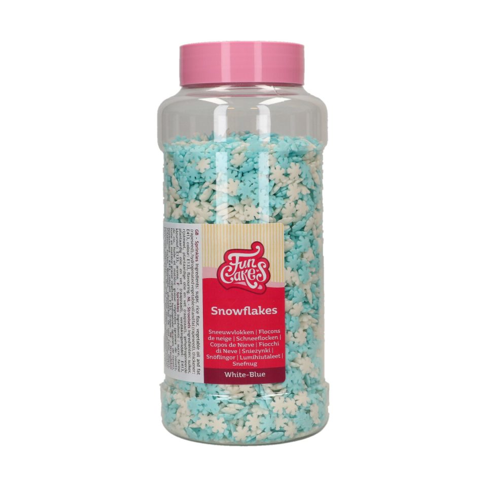 FunCakes Snowflakes White/Blue 450 g