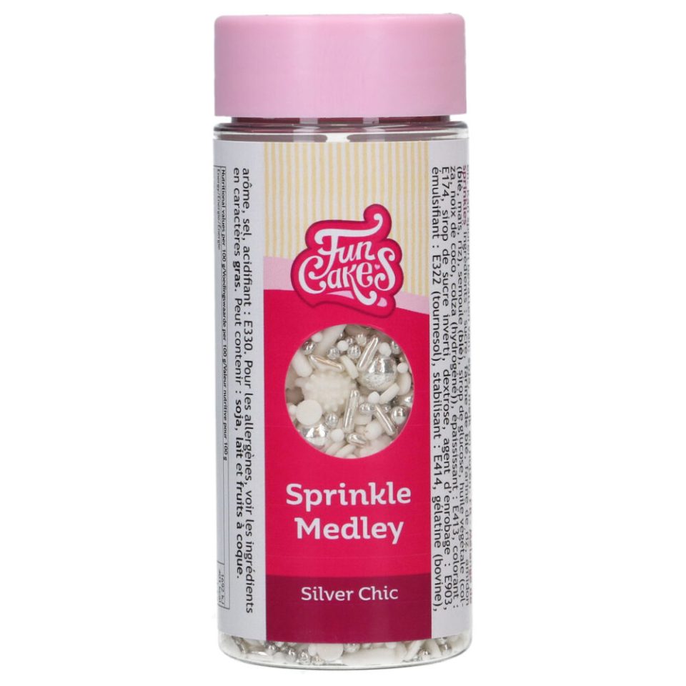 FunCakes Sprinkle Medley Silver Chic 65 g