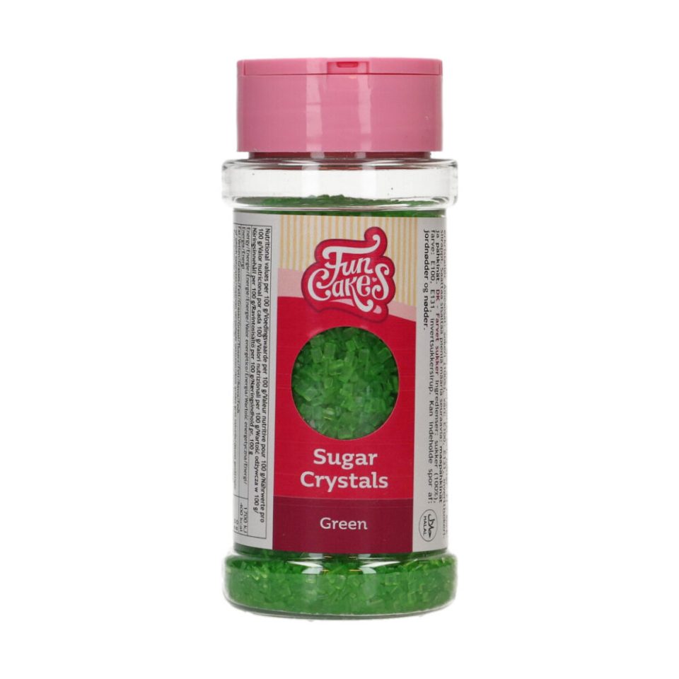 FunCakes Sugar Crystals Green 80 g