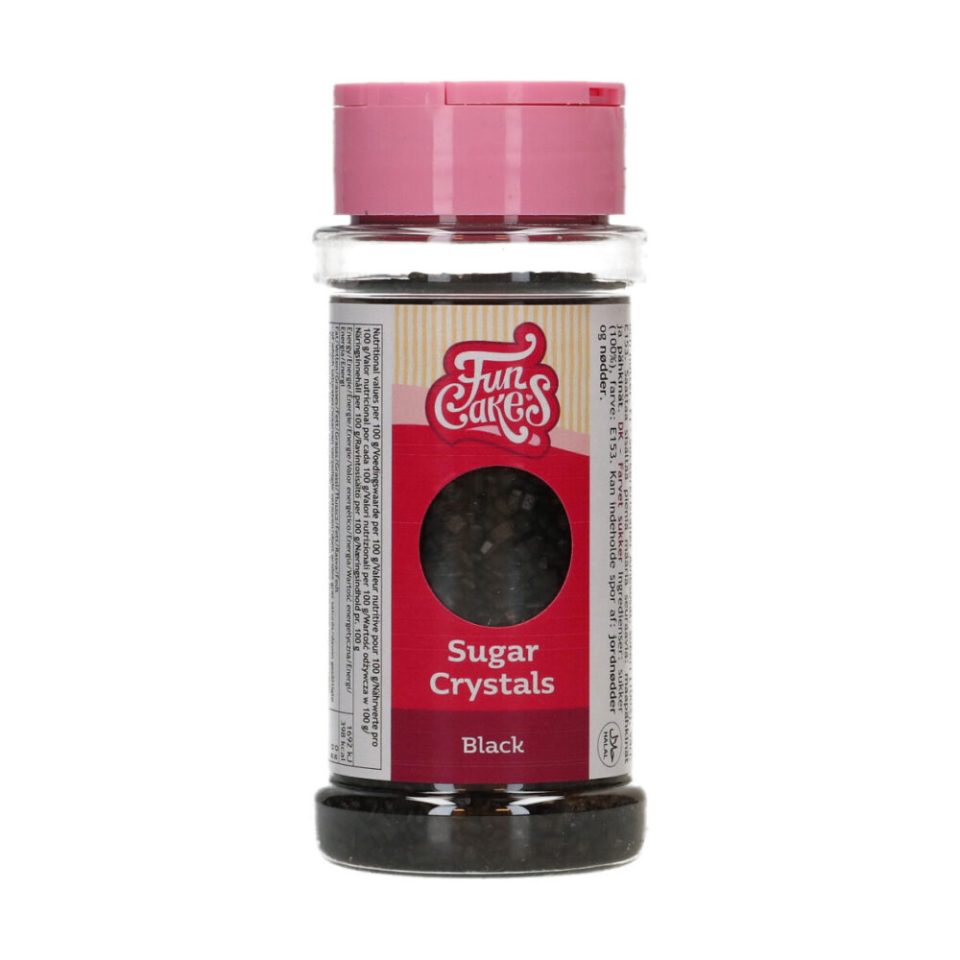 FunCakes Sugar Crystals Black 80 g