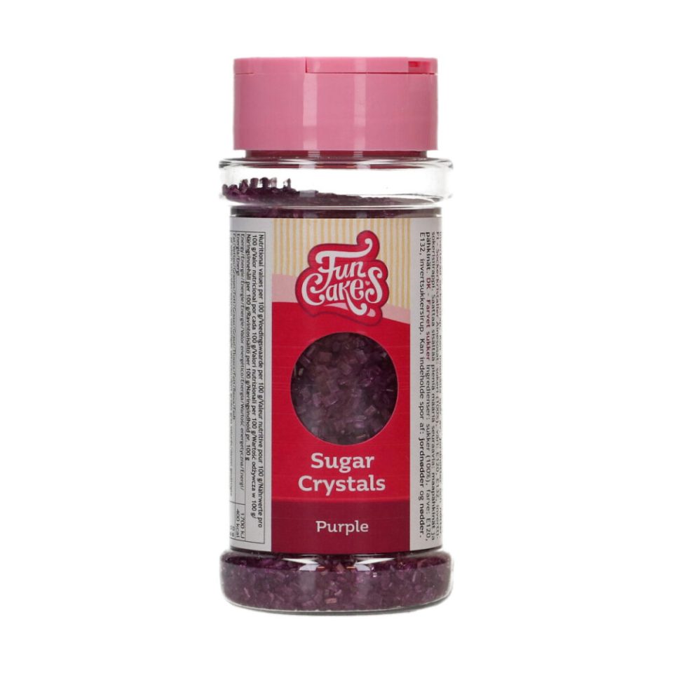 FunCakes Sugar Crystals Purple 80 g