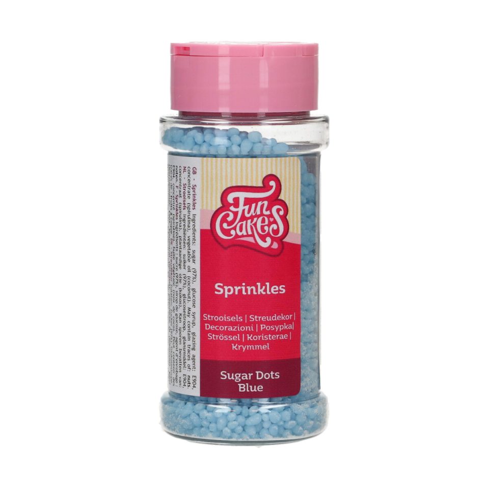 FunCakes Sugar Dots Blue 80 g