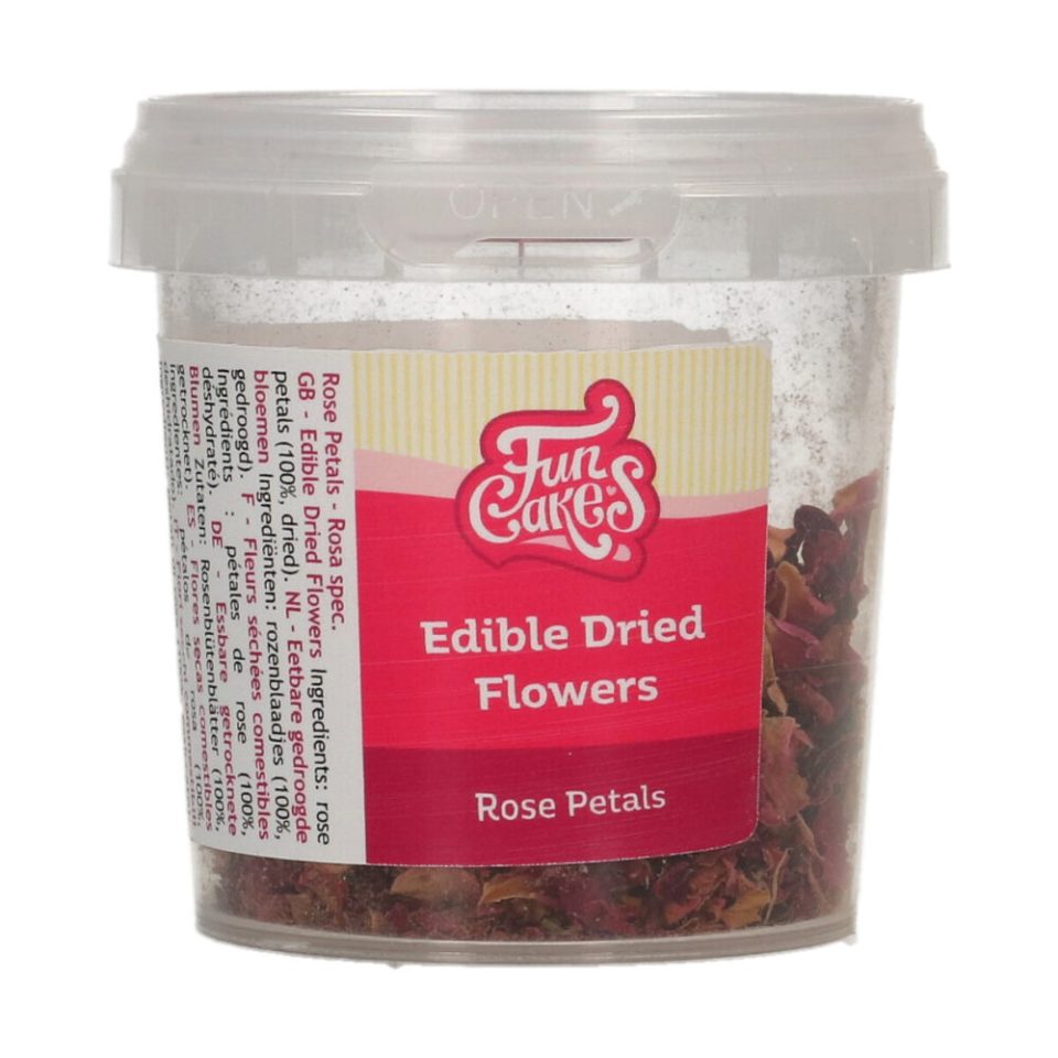 FunCakes Edible Dried Flowers Rose Petals 5 g