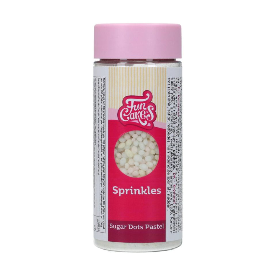 FunCakes Sugar Dots Pastel 80 g