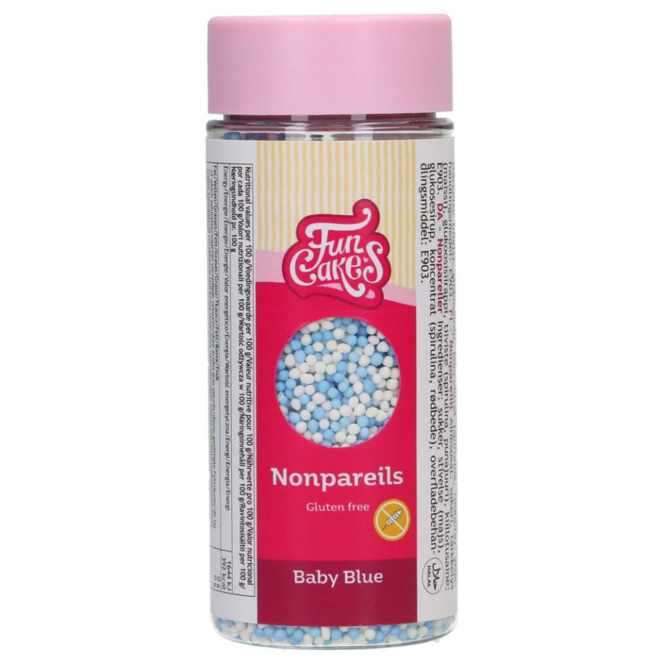 FunCakes Gluten-Free Nonpareils Baby Blue 80 g