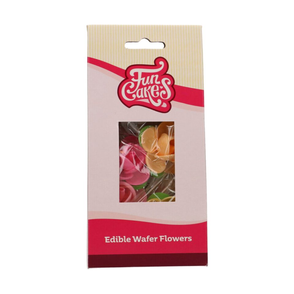FunCakes Edible Wafer Flowers Camellia 5 stuks