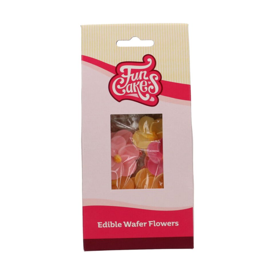 FunCakes Edible Wafer Flowers Primrose 12 stuks