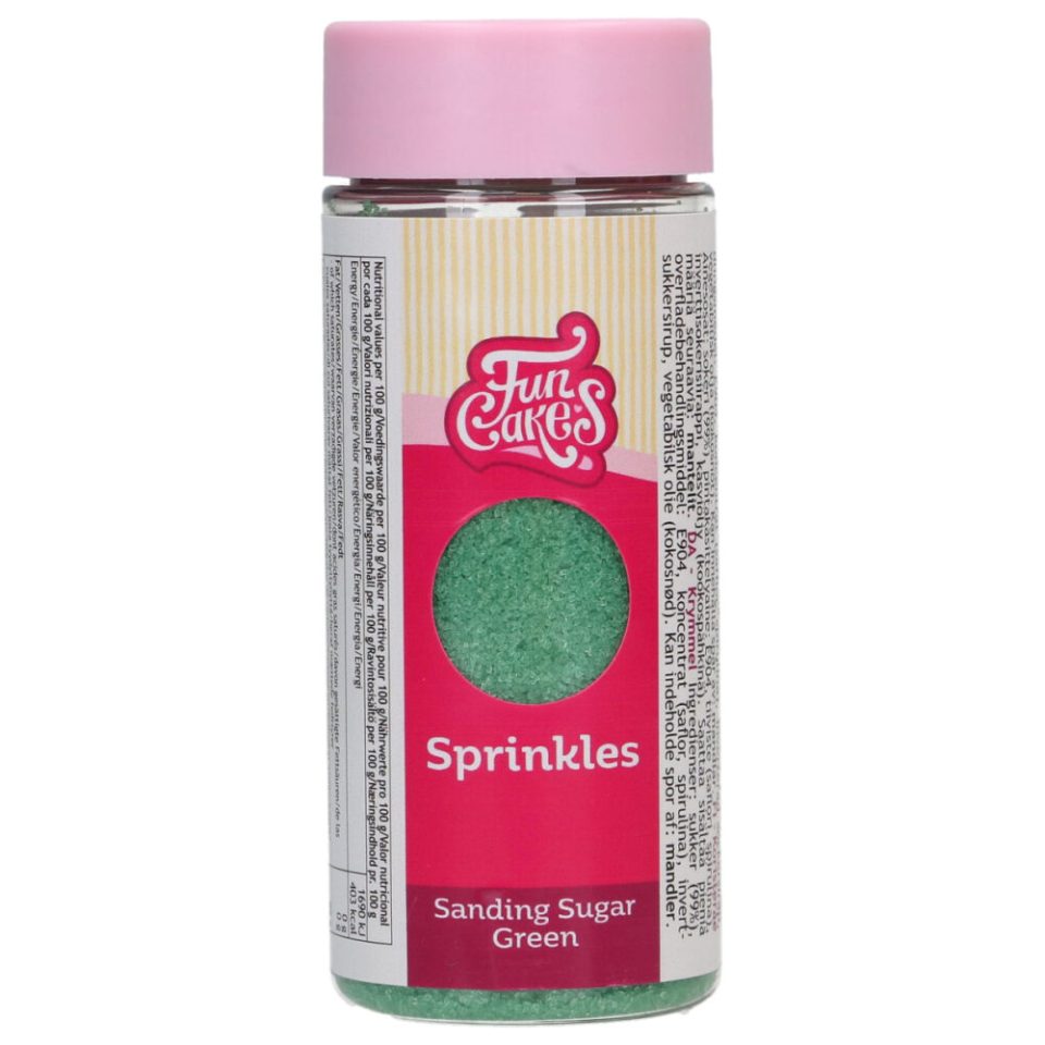 FunCakes Sanding Sugar Green 80 g