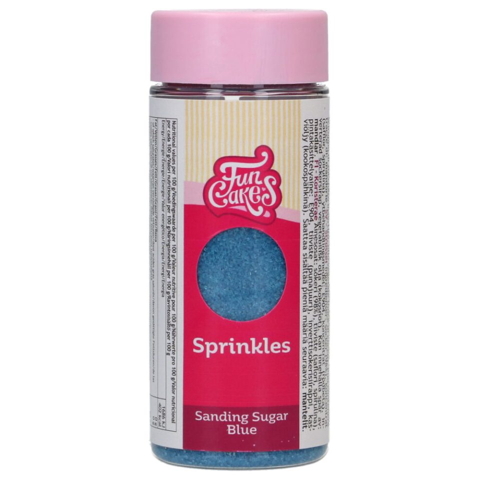 FunCakes Sanding Sugar Blue 80 g