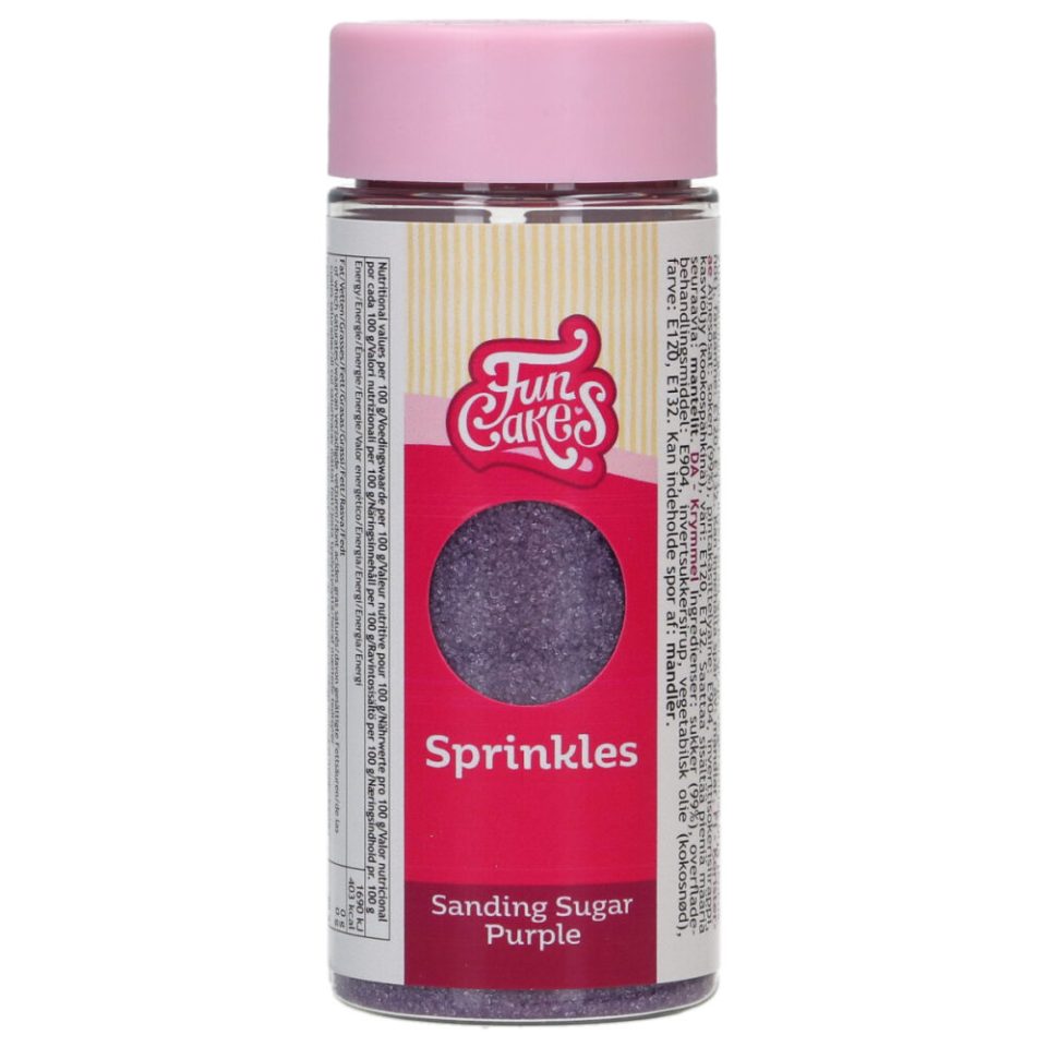 FunCakes Sanding Sugar Purple 80 g