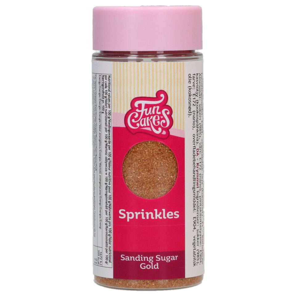 FunCakes Sanding Sugar Gold 80 g