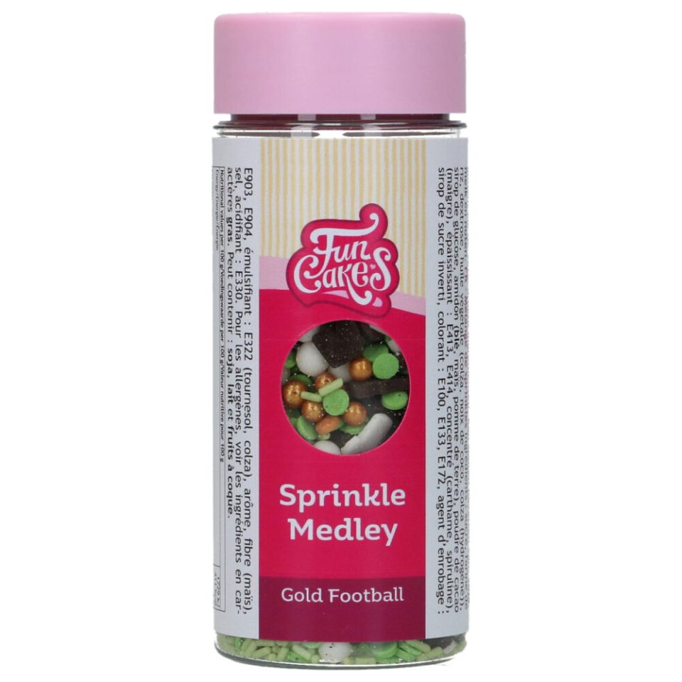 FunCakes Sprinkle Medley Gold Football 65 g