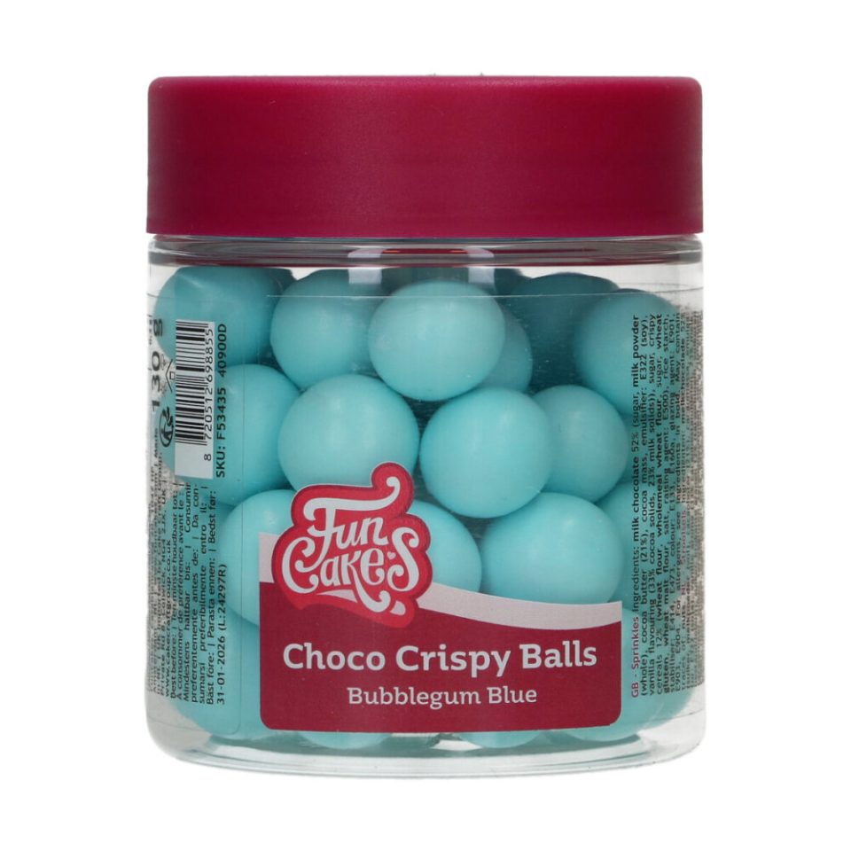 FunCakes Choco Crispy Balls Pearl Blue 130 g