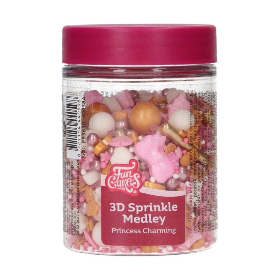 FunCakes 3D Sprinkle Medley Princess Charming 70 g