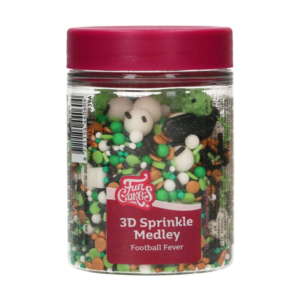 FunCakes 3D Sprinkle Medley Football Fever 70 g