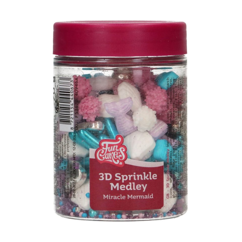 FunCakes 3D Sprinkle Medley Miracle Mermaid 70 g