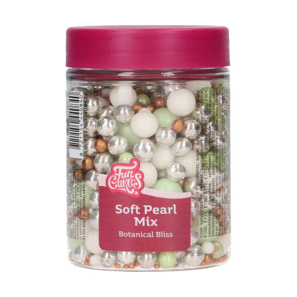 FunCakes Soft Pearls Mix Botanical Bliss 80 g