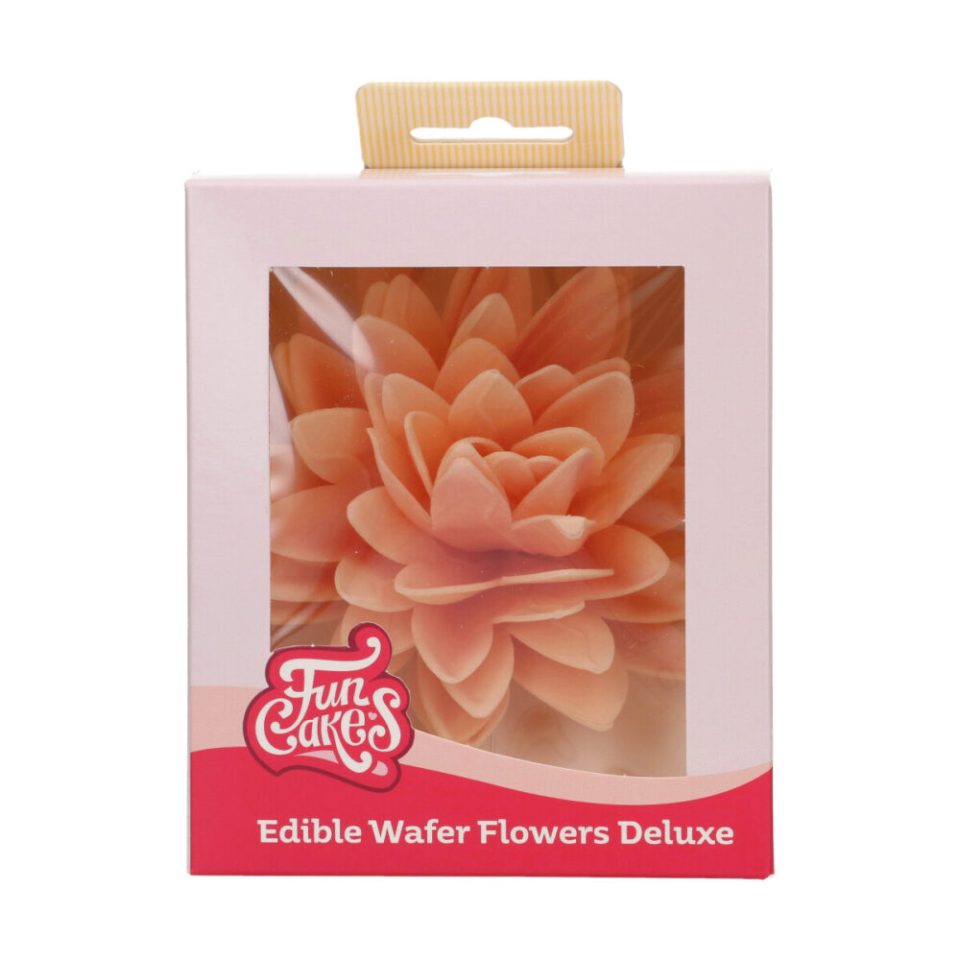 FunCakes Edible Wafer Flowers Deluxe Peony Orange Large 1 stuks