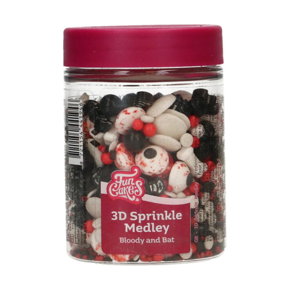 FunCakes 3D Sprinkle Medley Bloody and Bat 70 g