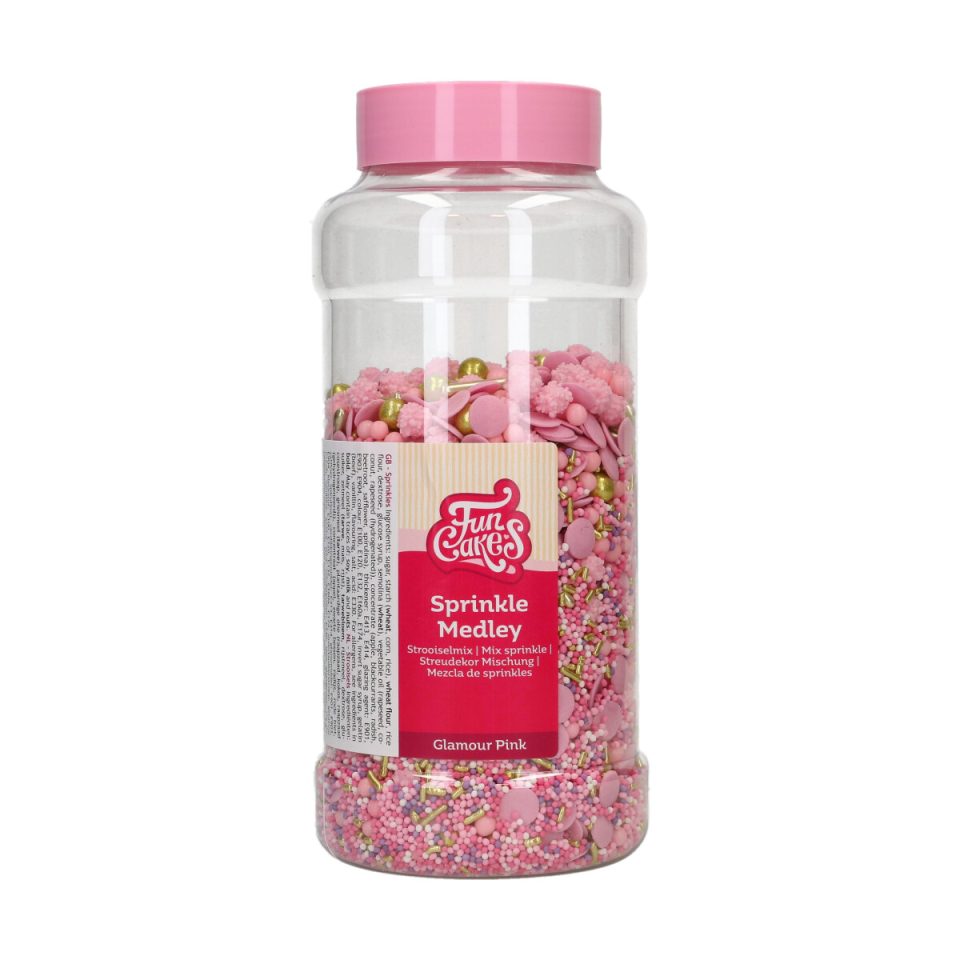 FunCakes Sprinkle Medley Glamour Pink 600 g